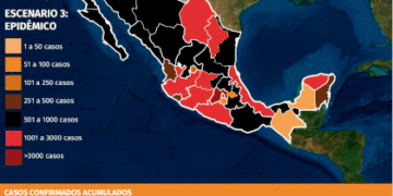 Mapa del coronavirus en México 19 de septiembre