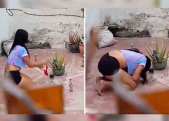 #Video Mujer es grabada haciendo “ritual” de ‘agua de calzón’