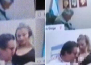 Diputado exhibe más que leyes, en pleno delicioso durante sesión virtual