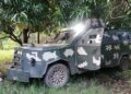 Aseguran camionetas blindadas del CJNG