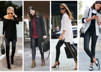 Logra un look formal usando leggins