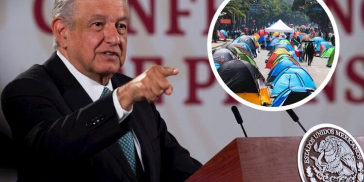 AMLO garantiza el derecho a la libre manifestación