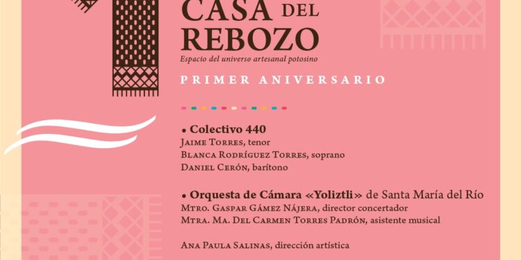 Colectivo 440 en los festejos por el primer aniversario del Museo Casa del Rebozo
