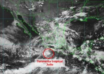Tormenta tropical Julio se forma al sur de las costas de Guerrero