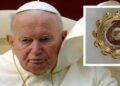 Roban relicario con sangre del Papa Juan Pablo II en Italia