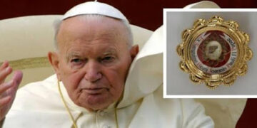 Roban relicario con sangre del Papa Juan Pablo II en Italia