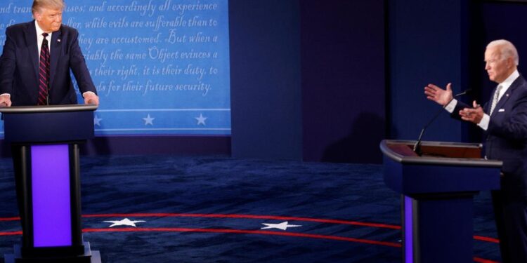 Debate de Trump y Biden  hoy a las 8 pm