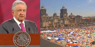 AMLO pide a FRENAAA compartir una vez al mes el Zócalo