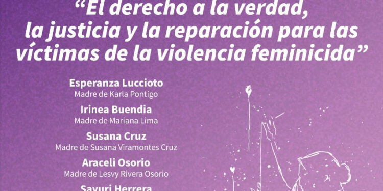 Se convoca a participar en “Jornadas por la memoria, justicia y reparación para víctimas de violencia feminicida”