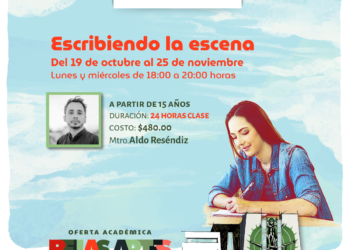 Taller digital “Escribiendo la escena” del área de Teatro