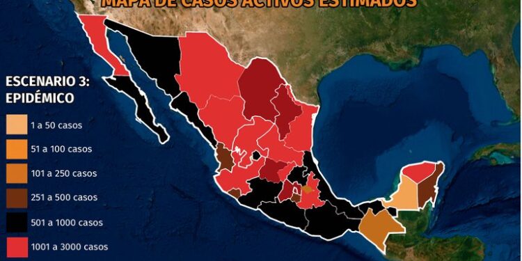 Mapa COVID en México 31 de octubre