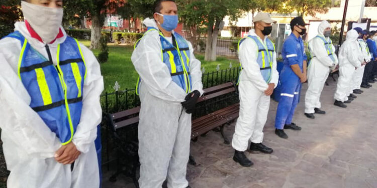 Se refuerza sanitización en Pozos, La Pila y Bocas