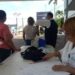Capitalinos hacen largas filas para vacunarse contra la influenza