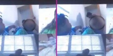 Mamá desnuda aparece por accidente en cámara durante clase online