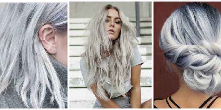 El cabello teñido de gris; una genial idea