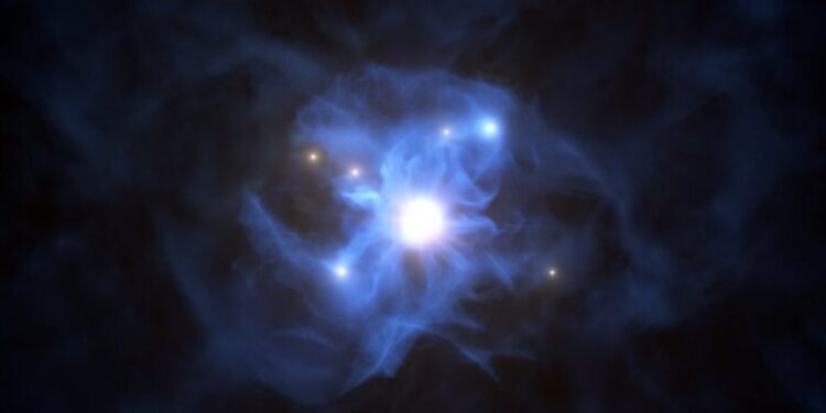 Detectan conjunto de galaxias en agujero negro supermasivo