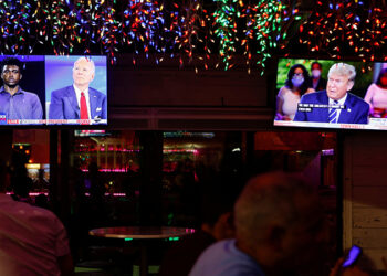 Duelo Trump-Biden a distancia, fue por televisión