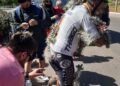 Ciclista cayó sobre cactus y quedó tapizado de espinas