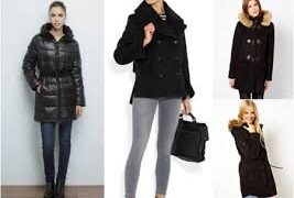 Abrigos negros para recibir el invierno