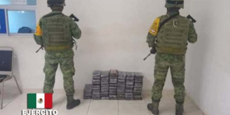Sedena decomisa 64 kg de cocaína en Matamoros