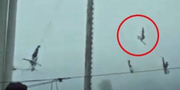 #Video Danzante cae 10 metros durante ritual en Hidalgo