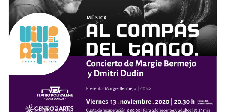 Concierto virtual de Margie Bermejo y Dmitri Dudin en Vivo el Arte del Teatro Polivalente