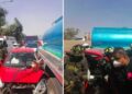 Conductor de pipa frustra asalto y prensa a ladrón