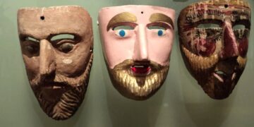 Máscaras de la Danza de la Conquista
