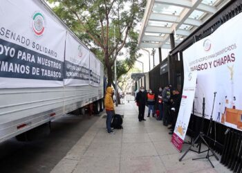 Senado envía 42 toneladas de víveres a damnificados en Tabasco y Chiapas
