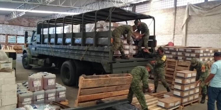 El Ejército Mexicano hace entrega de insumos médicos