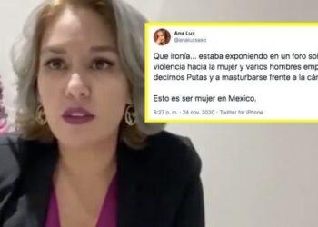 Hombres se masturban en foro de violencia contra mujeres