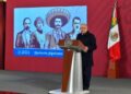 AMLO pide apoyar democracia en 110 aniversario del inicio de Revolución Mexicana