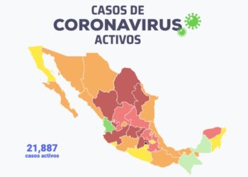 Mapa y casos de covid en México, 5 de noviembre