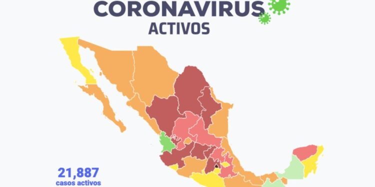 Mapa y casos de covid en México, 5 de noviembre