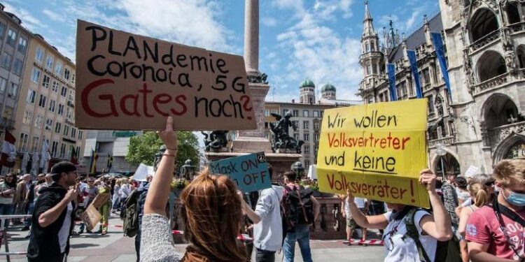Manifestaciones en Alemania por restricciones anti Covid