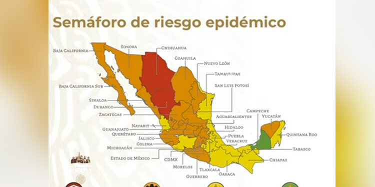 Sinaloa, Sonora y Guanajuato regresan a semáforo naranja