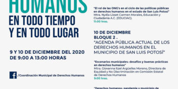 Invitación a Jornadas de Derechos Humanos  “En todo tiempo y en todo lugar”