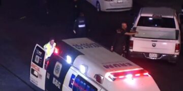 Cinco heridos por choque de auto conducido a alta velocidad en Periférico Sur, CDMX