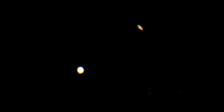 Así se vivió la conjunción entre Júpiter y Saturno después de varios siglos