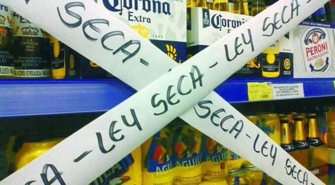 Ley seca en Navidad y Año Nuevo en CDMX