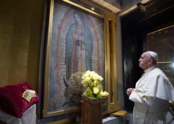 Papa Francisco celebra misa en honor a la Virgen de Guadalupe