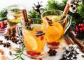 Ponche frío de vino blanco y mandarina