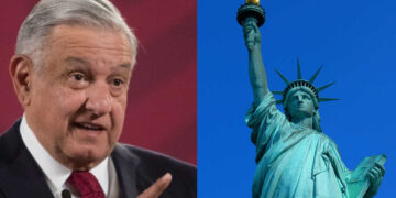 Estatua de la Libertad está verde de coraje por la censura, dice AMLO