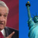 Estatua de la Libertad está verde de coraje por la censura, dice AMLO