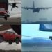 Tiraron una Ford Ranger de un avión, como la F-100 de 1974