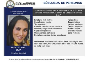 Restos óseos encontrados en Pozos corresponden a Nayeli, joven buscada en SLP: Fiscalía