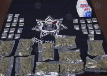 Cae par de sujetos en posesión de droga