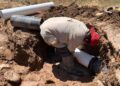 Interapas repara fuga de agua en Balcones del Valle