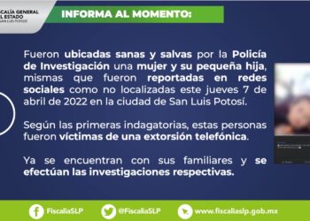 Agentes de la Fiscalía rescataron a madre e hija víctimas de extorsión