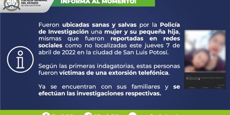 Agentes de la Fiscalía rescataron a madre e hija víctimas de extorsión